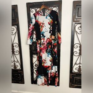 Floral Long Sleeve Maxi Dress